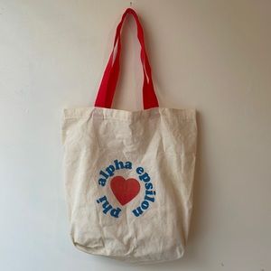Alpha Epsilon Phi Canvas Tote Bag